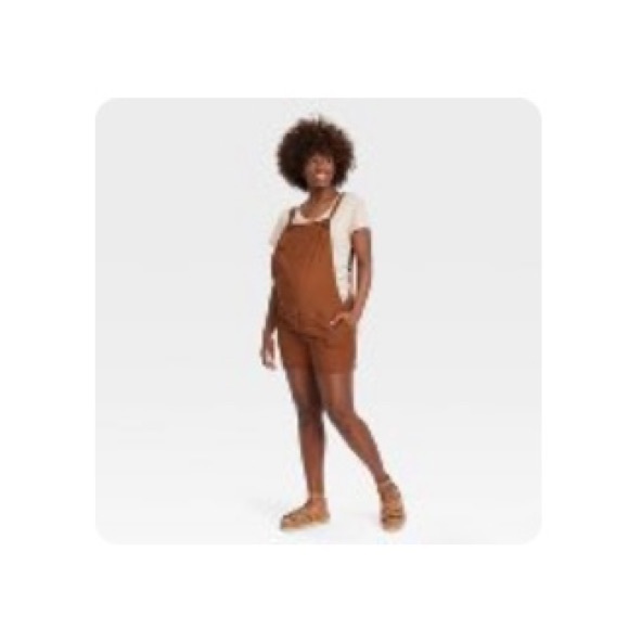 Isabel & Ingrid Maternity Romper Short Jumpsuit - Picture 1 of 4